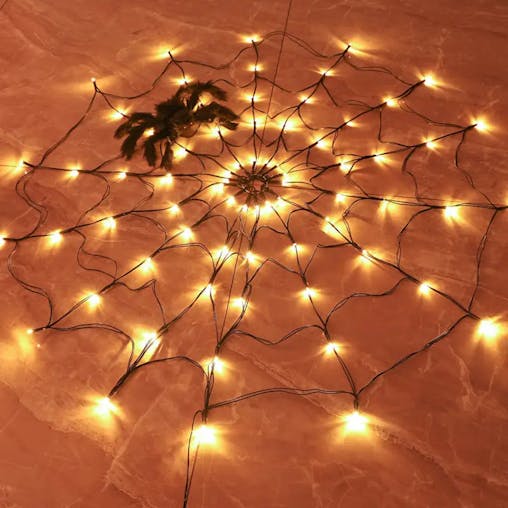 NNETM Spiderweb Glow: Warm LED Decor