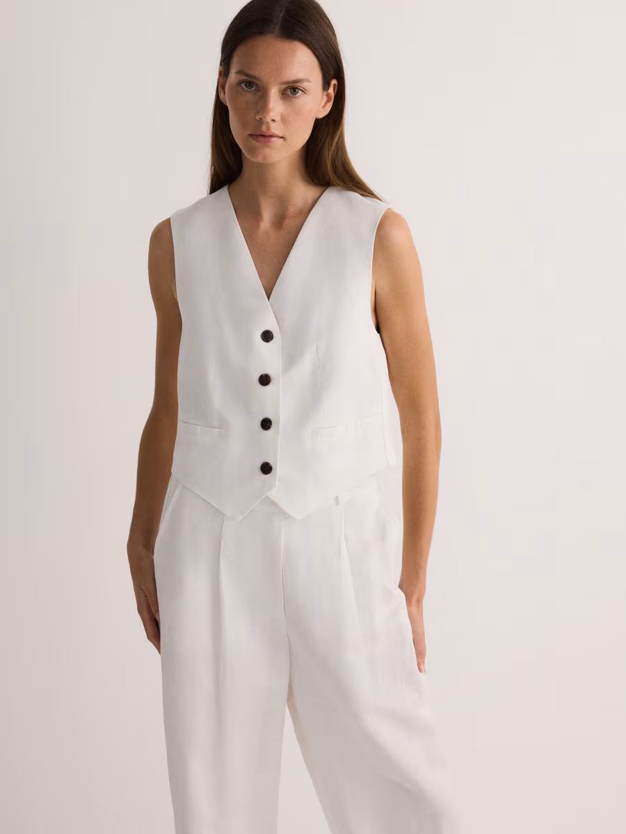 Linen Rich Suit Vest