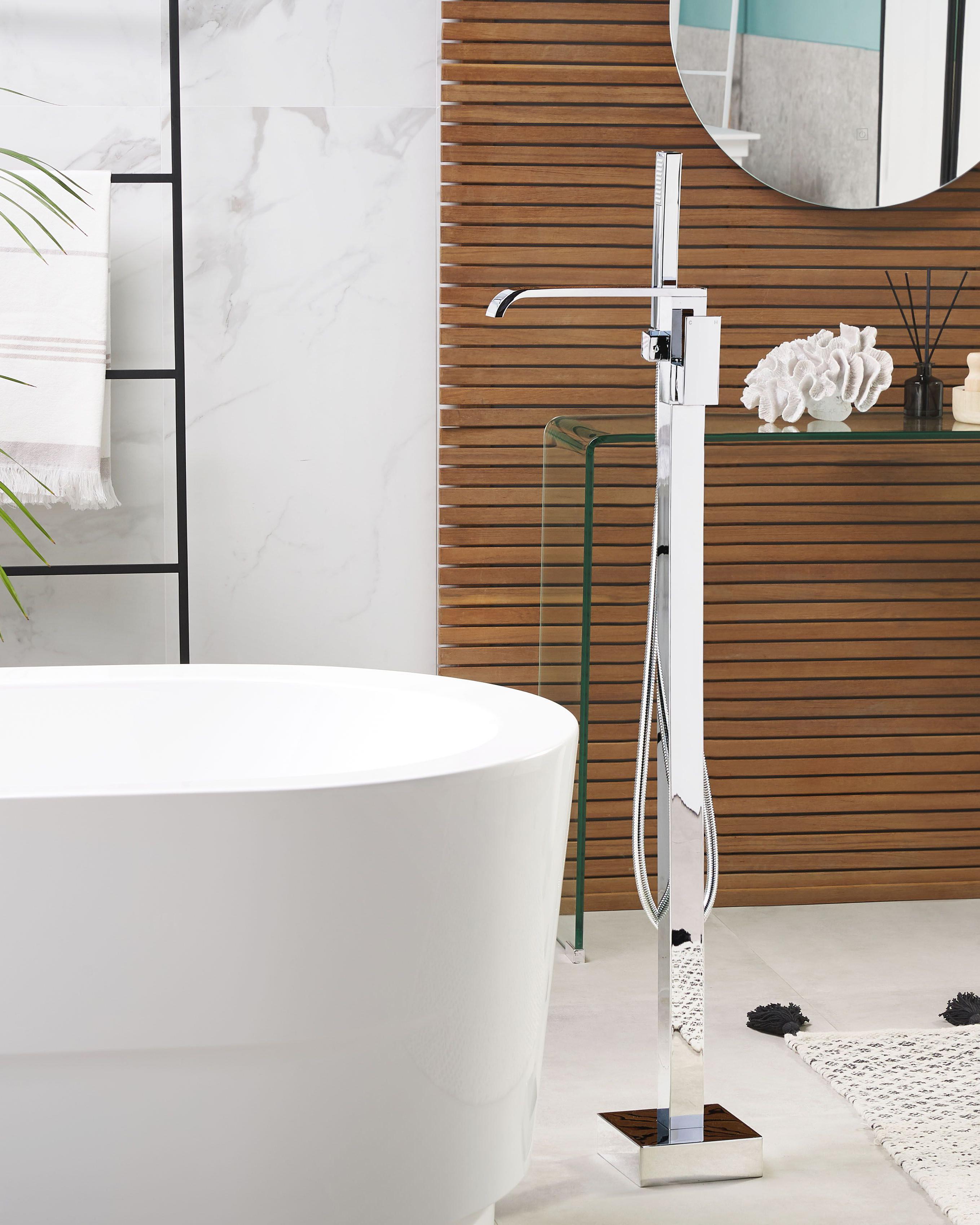 Freestanding Bathtub Faucet NIAGARA Silver