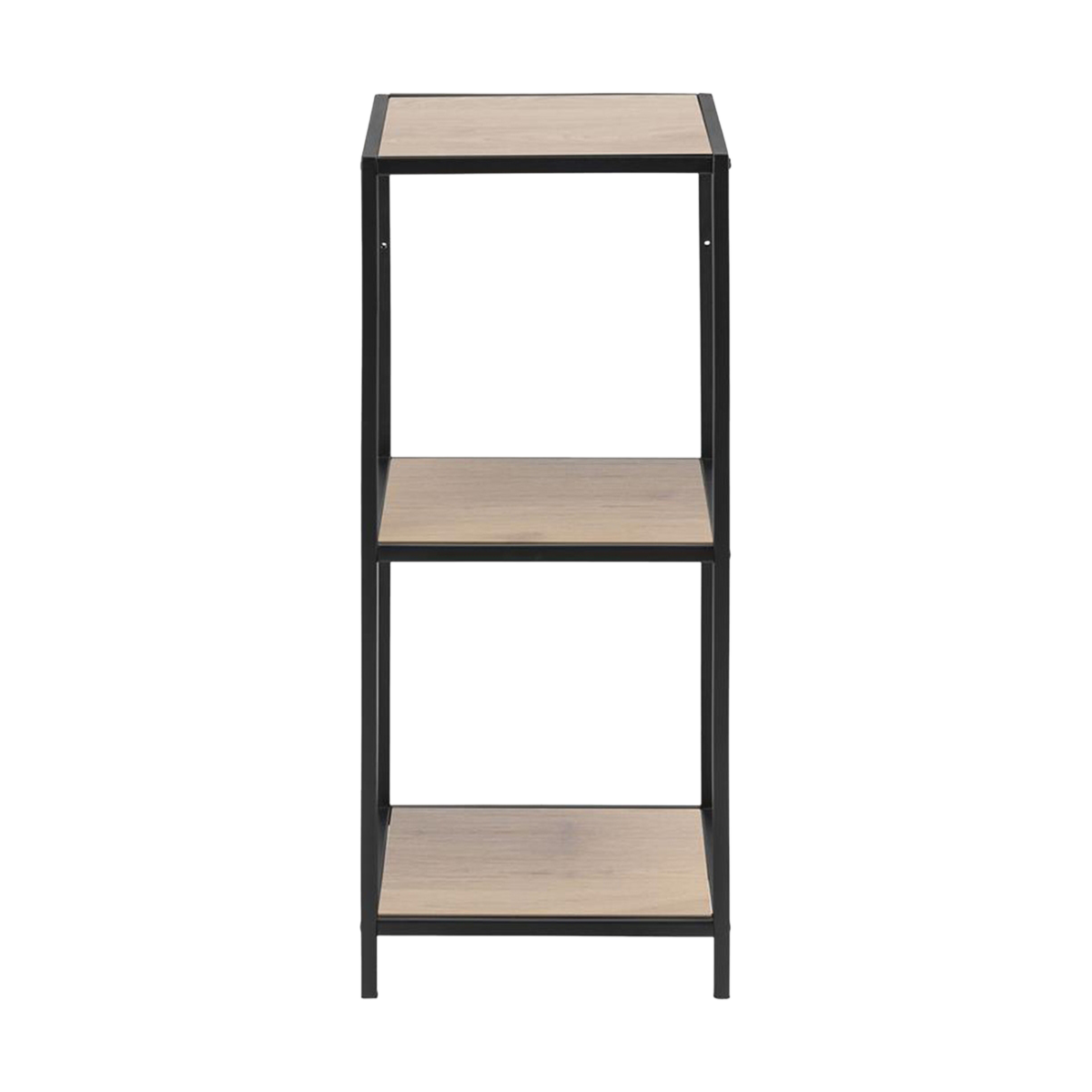 Lisomme Vic Metalen Open Kast met 3 Houten Planken - Naturel