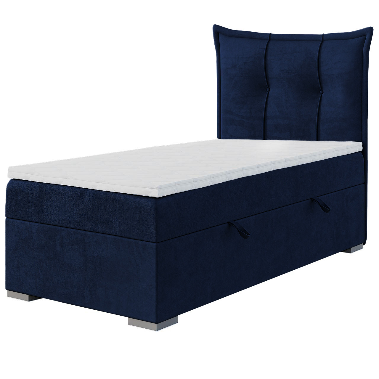 Łóżko kontynentalne MIRO 80x200 prawy magic velvet 2216