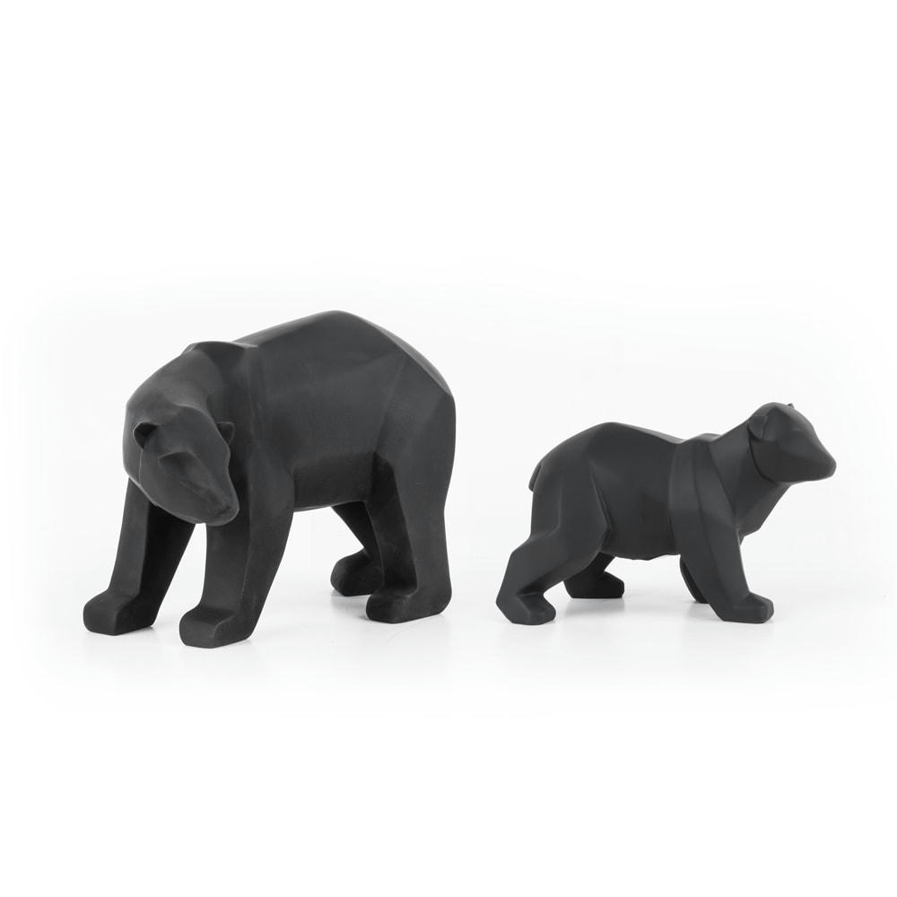 ORIGAMI - Statue origami ours large noir