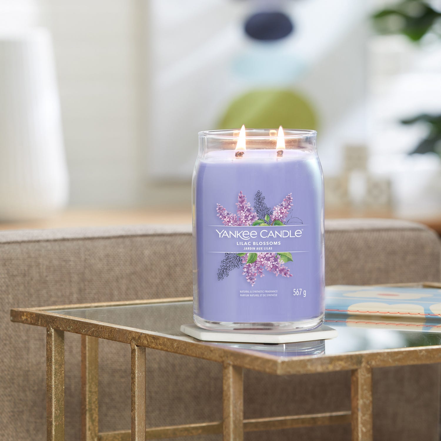 Lilac Blossoms, candela in giara grande Yankee Candle