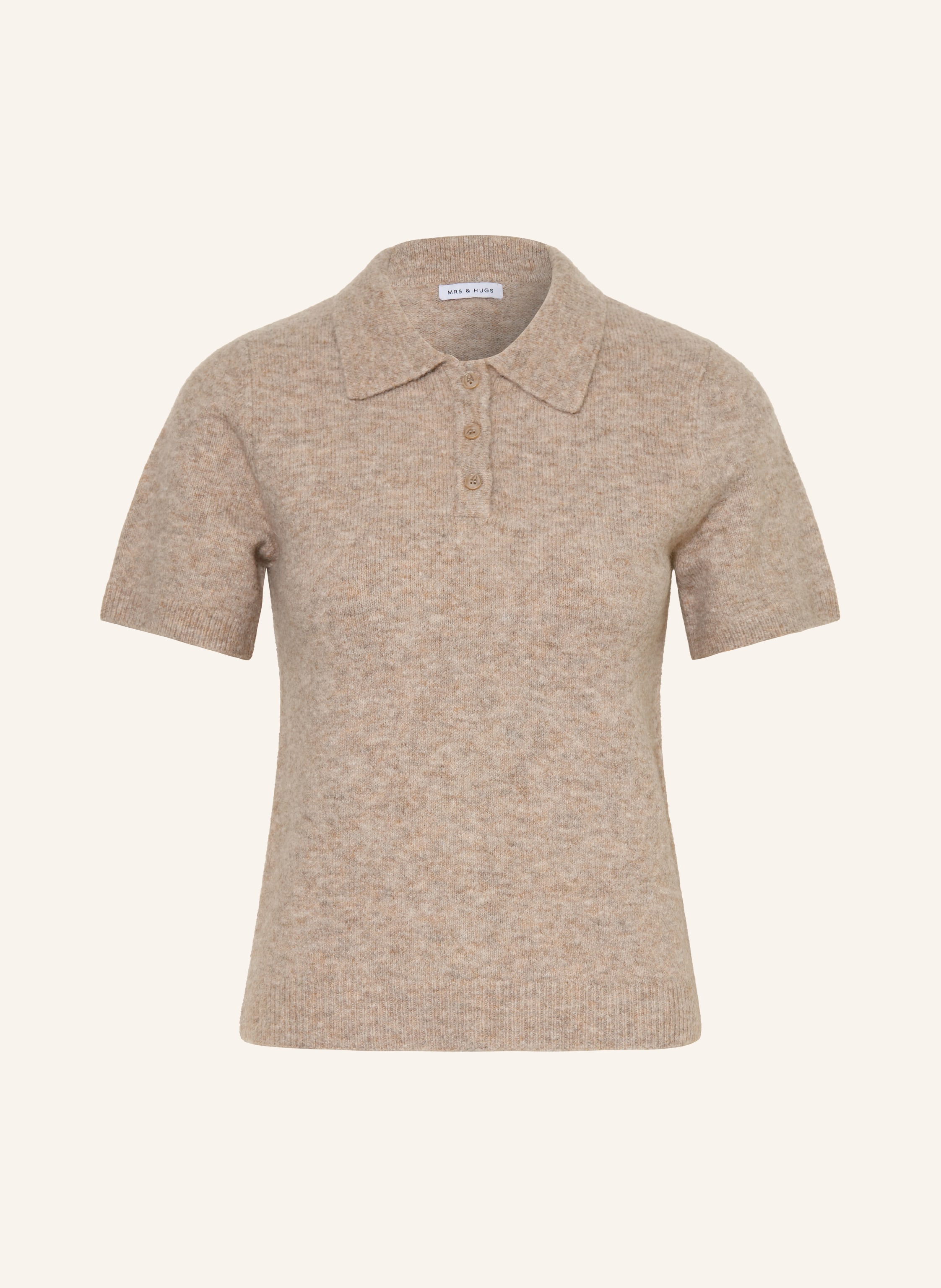 MRS & HUGS Strick-Poloshirt