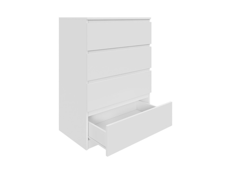 Komoda biała 70cm - 4 szuflady, nowoczesny design PL