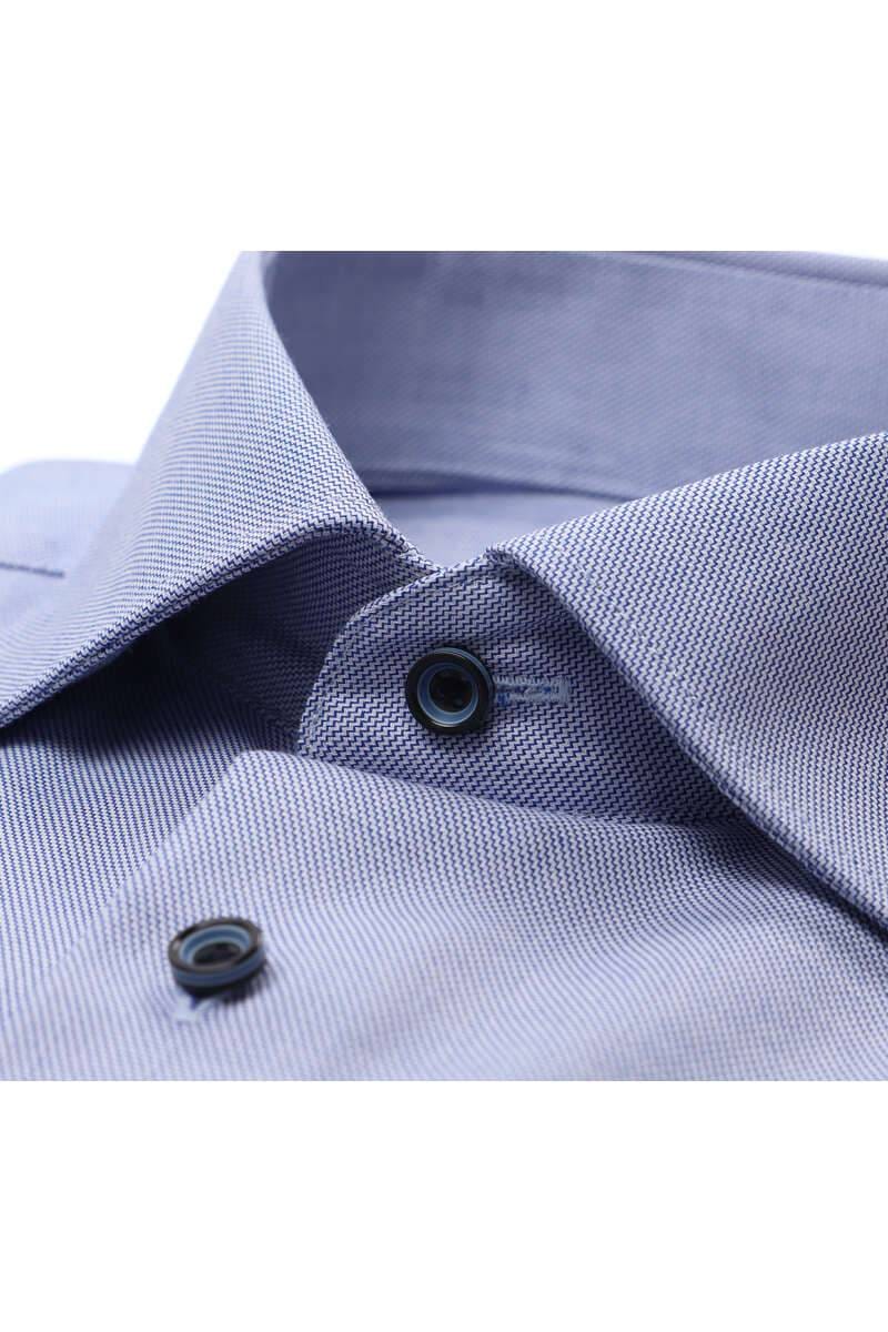 ETERNA Modern Fit Hemd dunkelblau, Strukturiert