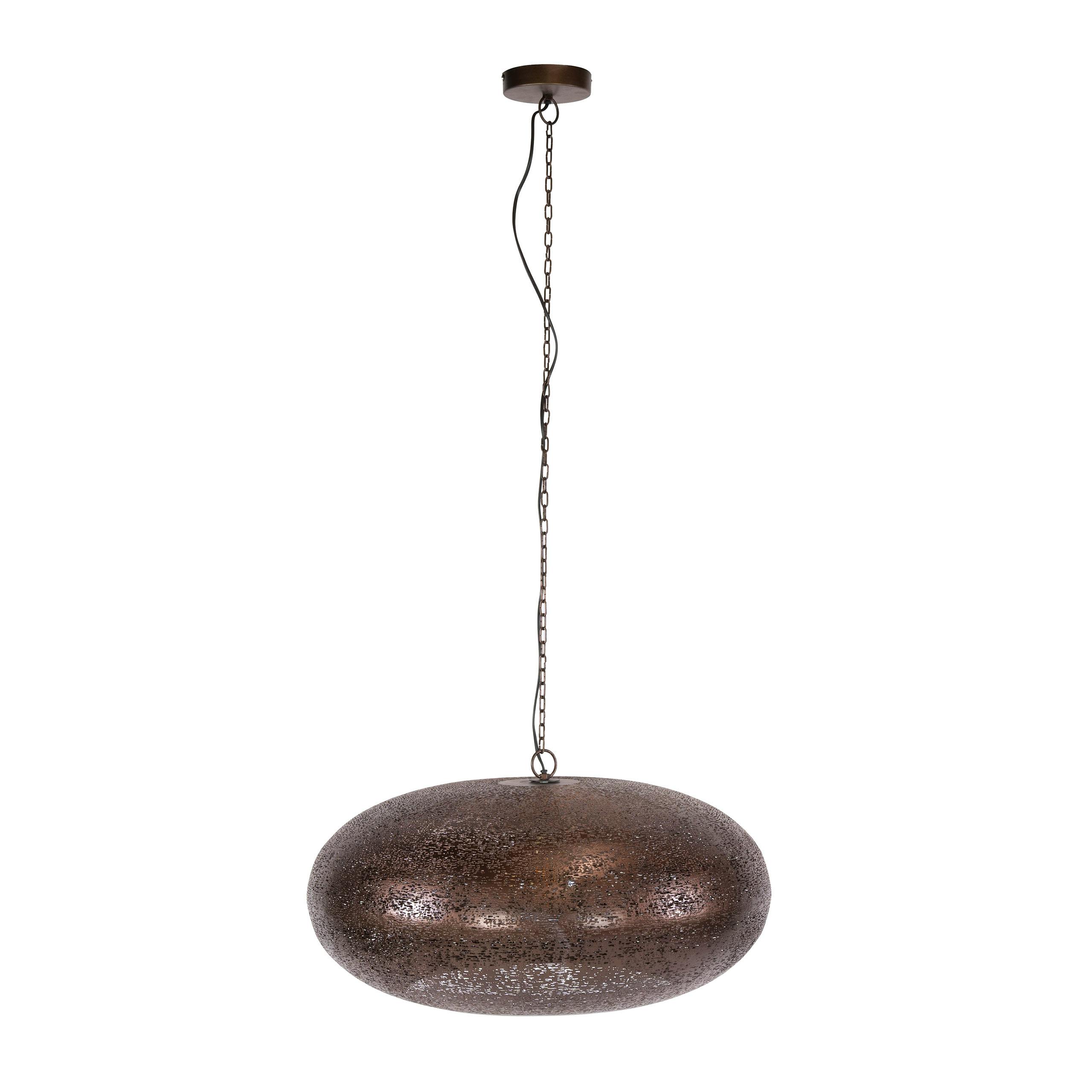 Suspension soucoupe vintage effet cuivre ancien Ø68 RALF