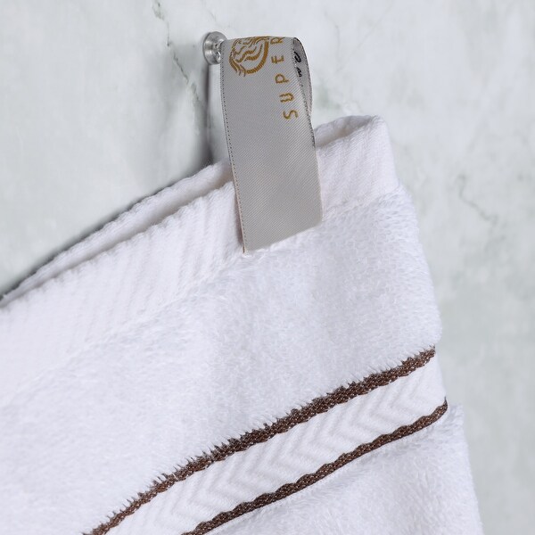 Turkish Cotton Plush Heavyweight Bath Towels, Set of 4 by Superior