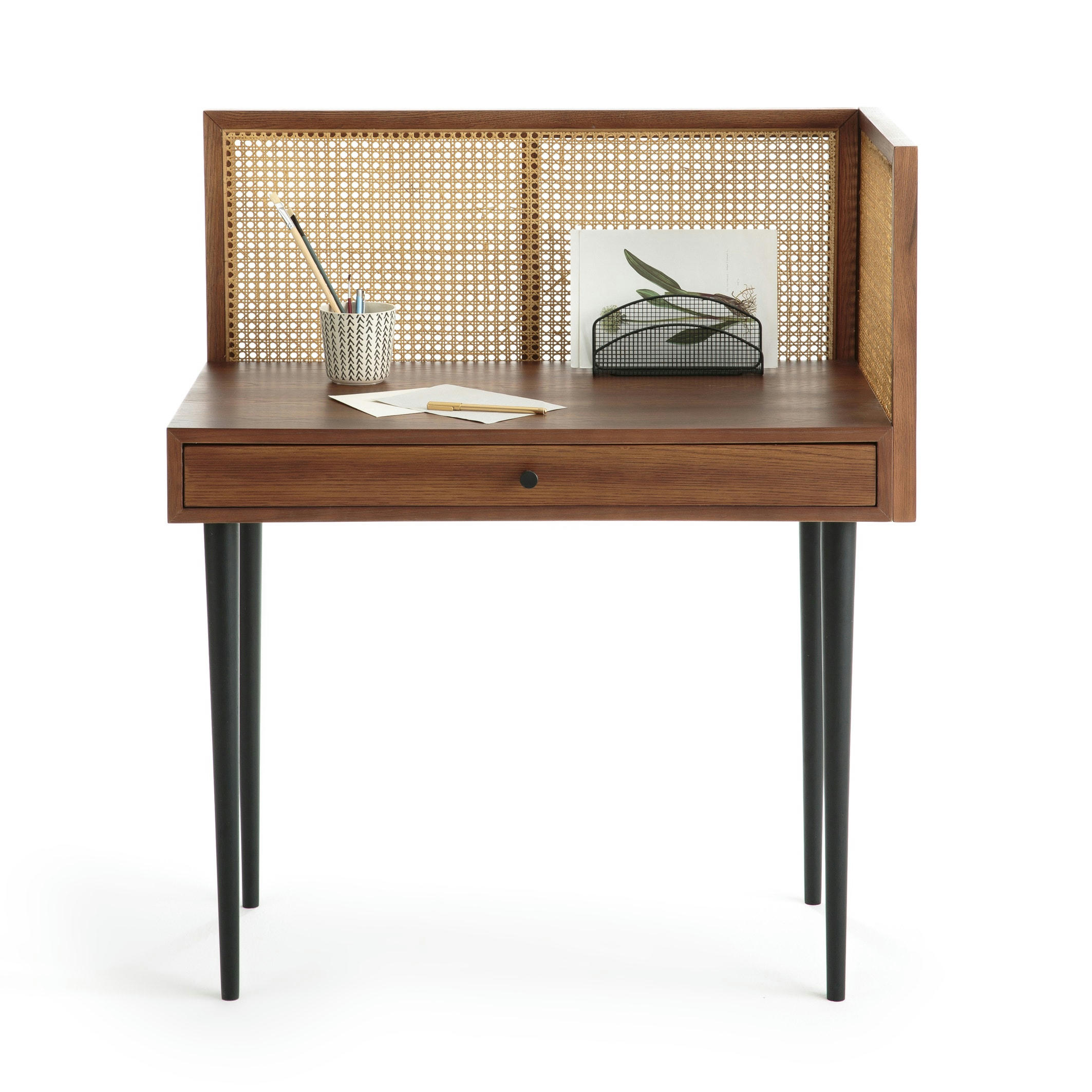 Bureau vintage en cannage NOYA