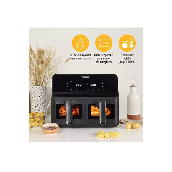 Friteuse sans huile 8l 2700w noir Tristar FR-9040