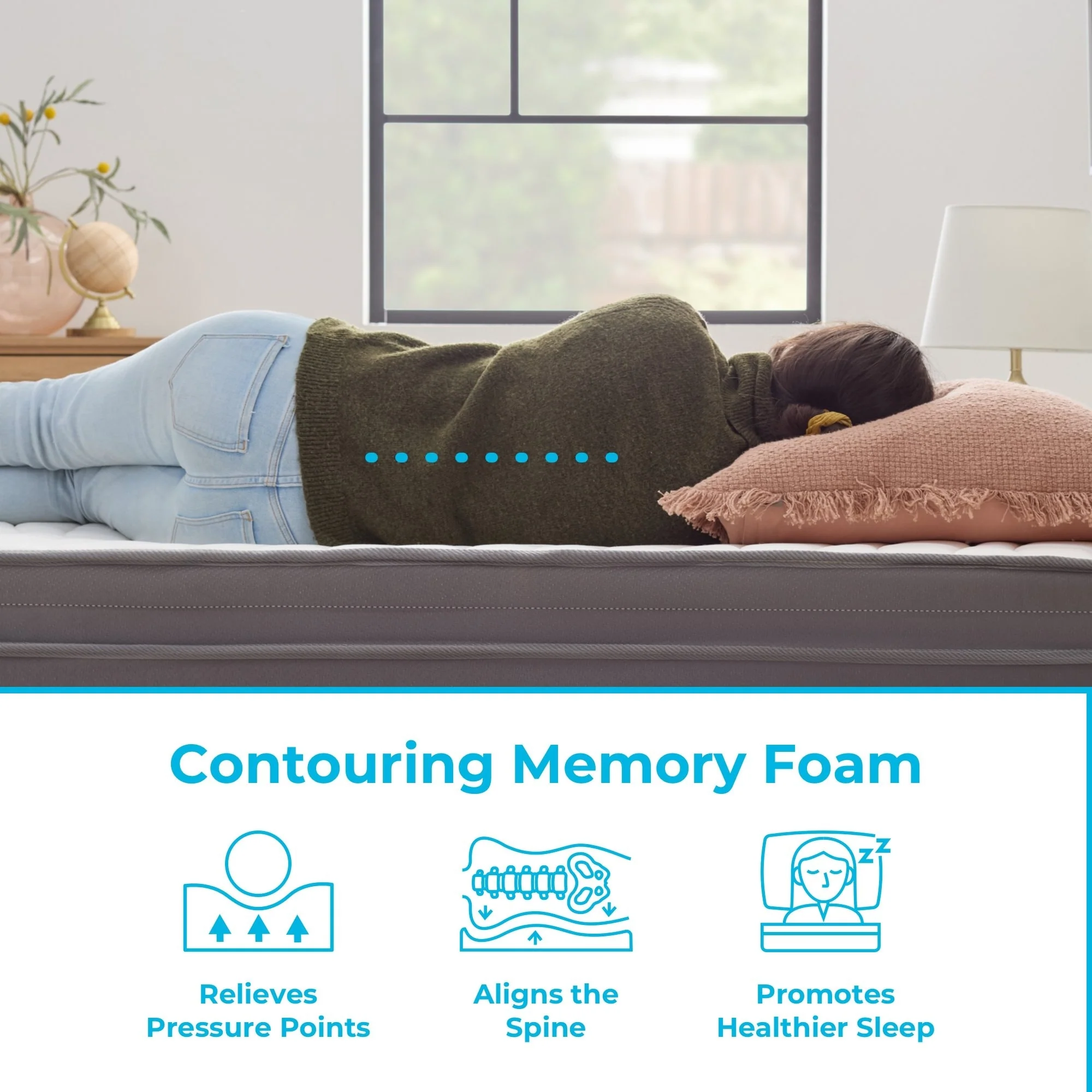 Linenspa 12 In. Plush Gel Memory Foam Hybrid Mattress