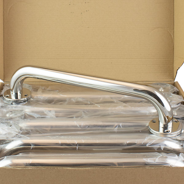 10 barres d'appui droites en inox poli brillant Godonnier Essentiels 35,7 cm