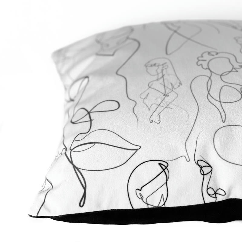 LOVE - Coussin 40x40cm Noir Romantique