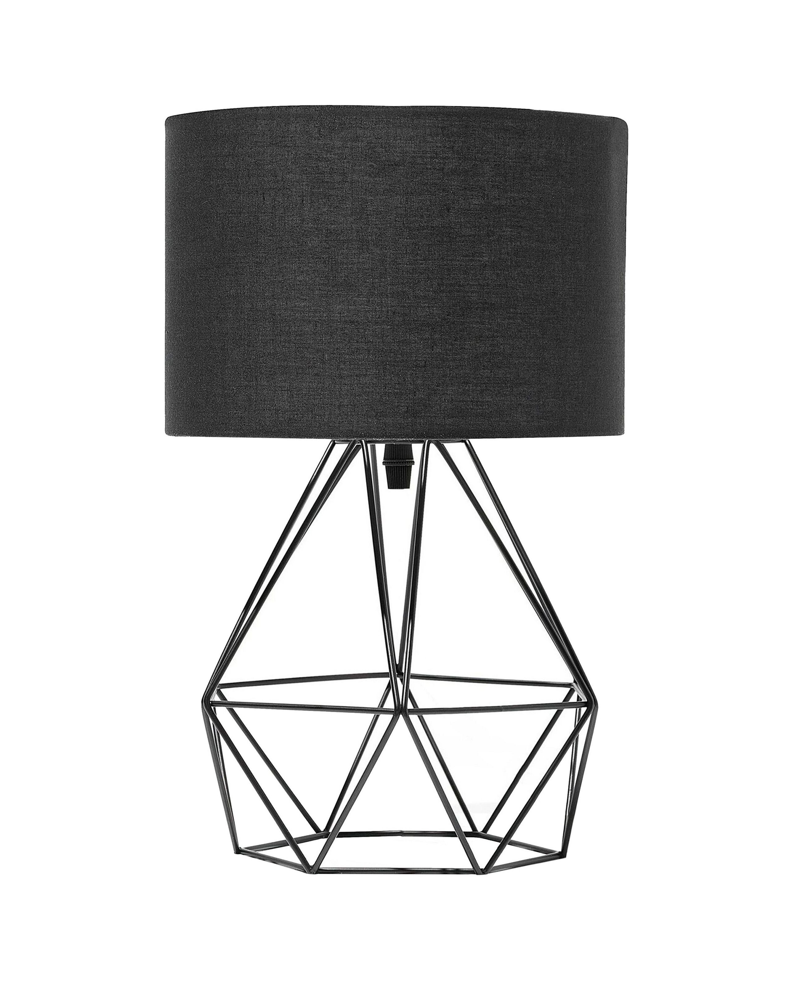 Lampa stołowa nocna czarna