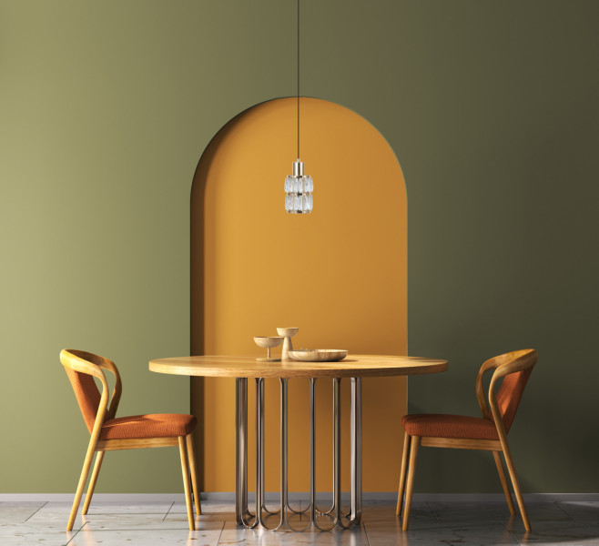 Lampa wisząca złota ALMA 1xE27x40W wym: 120x10,5x10,5 cm Italux
