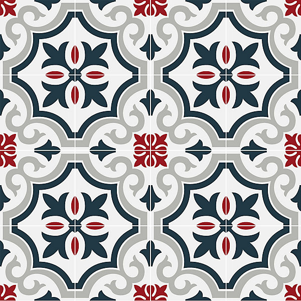 Crédence Adhésive Carrelage Ancien 100 x 60 cm