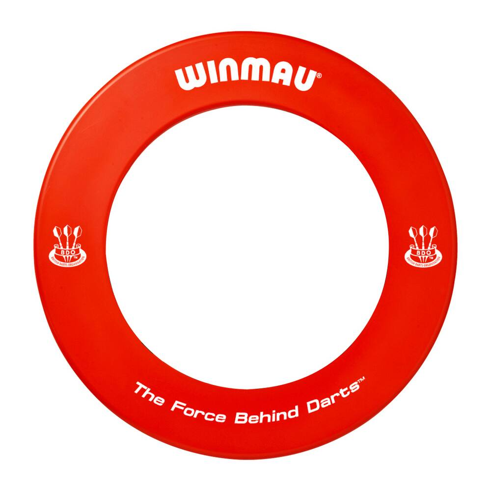 Winmau Circular PU Dartboard Surround Wall Protector, Red