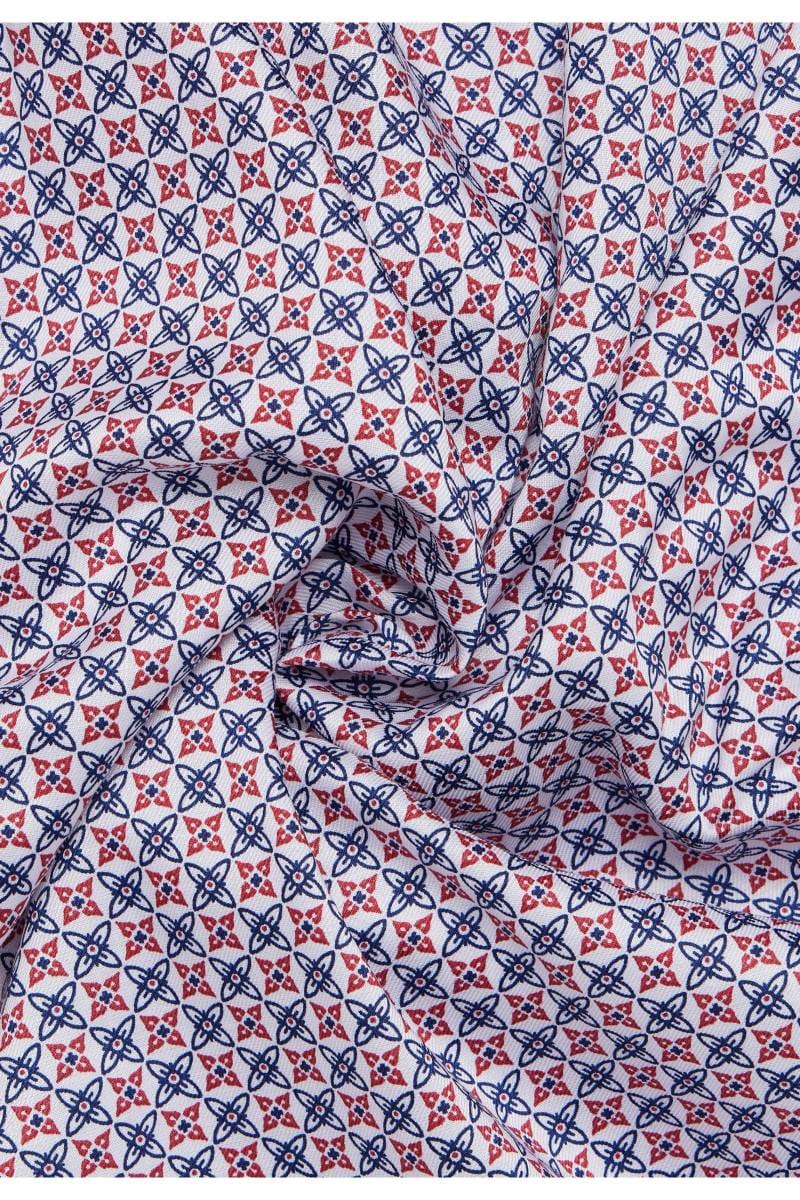 ETERNA Performance Modern Fit Tencel Hemd rot, Bedruckt