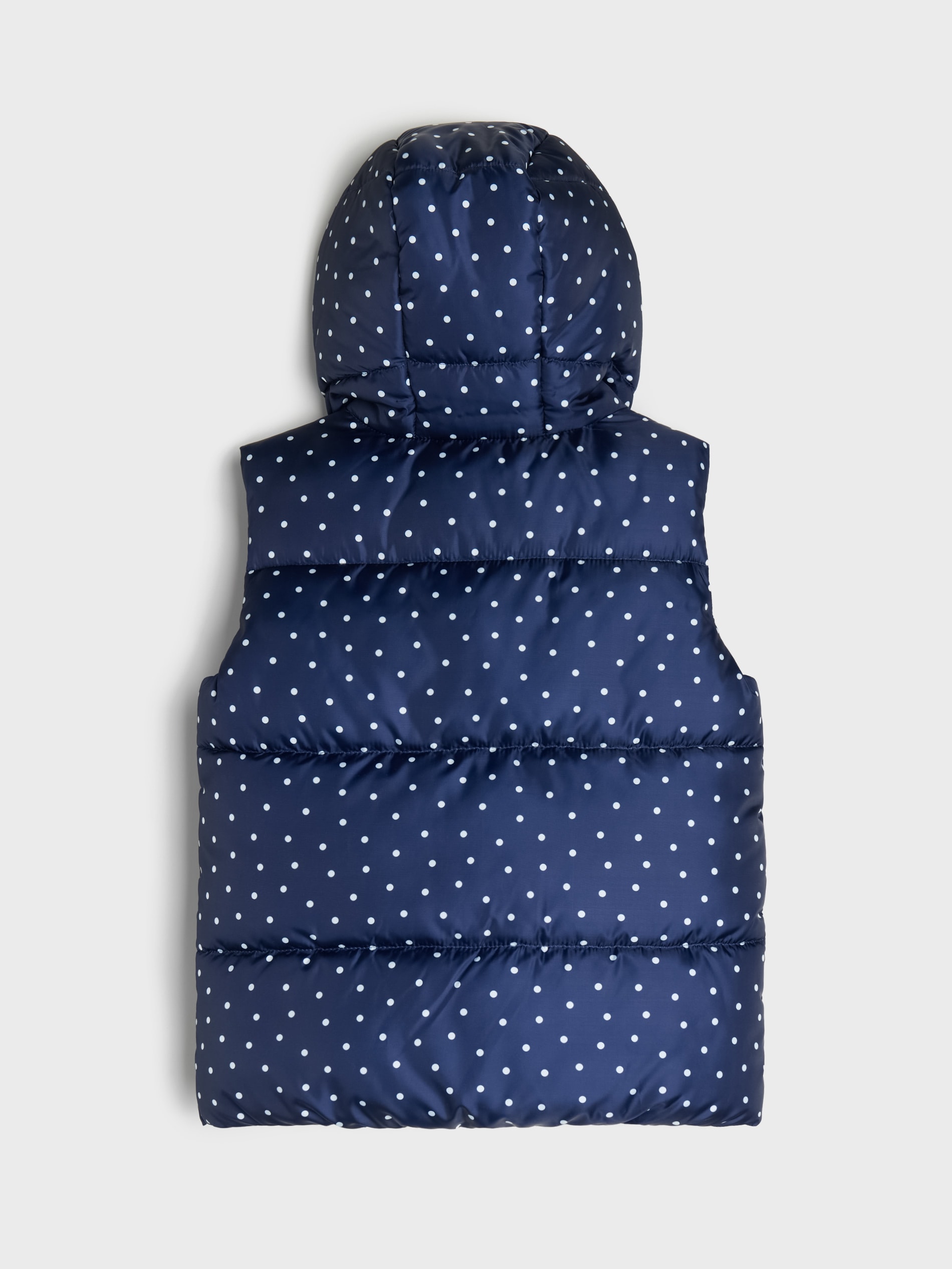 Pikowana kamizelka puffer z kapturem
