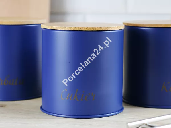 Komplet pojemników 11 cm (3 szt.) Karl Hausmann - Alaska Granatowe 6.POJ.2012