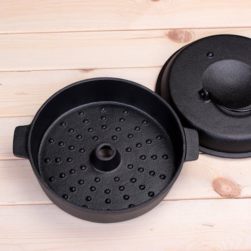 SOGA 2X 28cm Cast Iron Dutch Oven Pre-Seasoned Cast Iron Pot with Lid