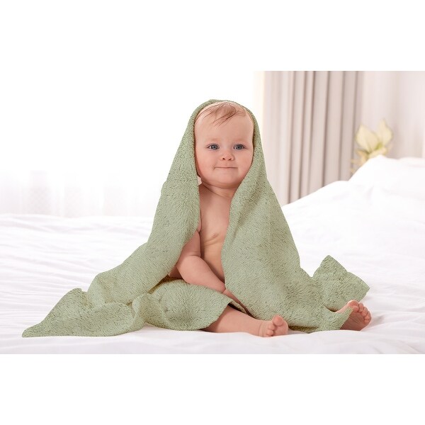 Delara 100% Organic Cotton 650 GSM Plush Feather Touch Quick Dry, Pack of 4 GOTS Certified, Oeko-Tex Green Certified, 30"X58"