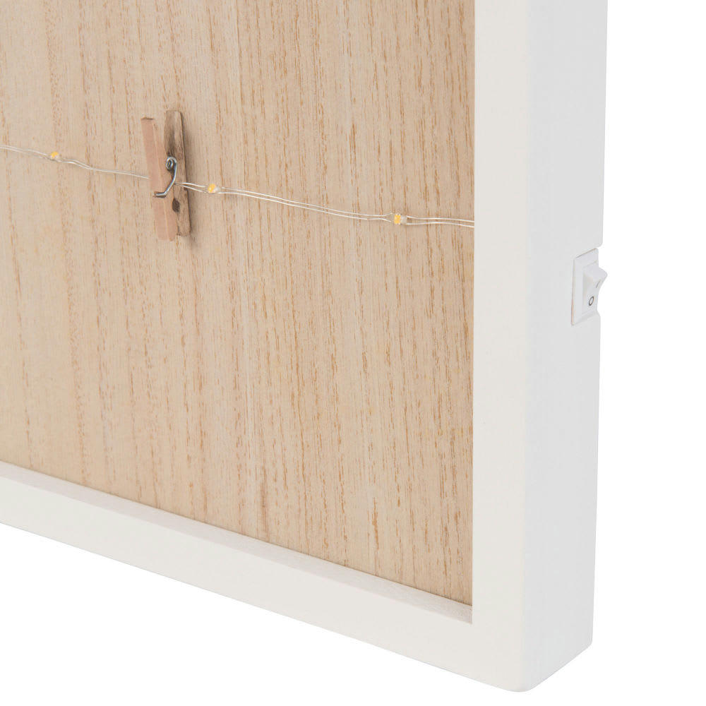 - Pêle-mêle lumineux en pin 40x50