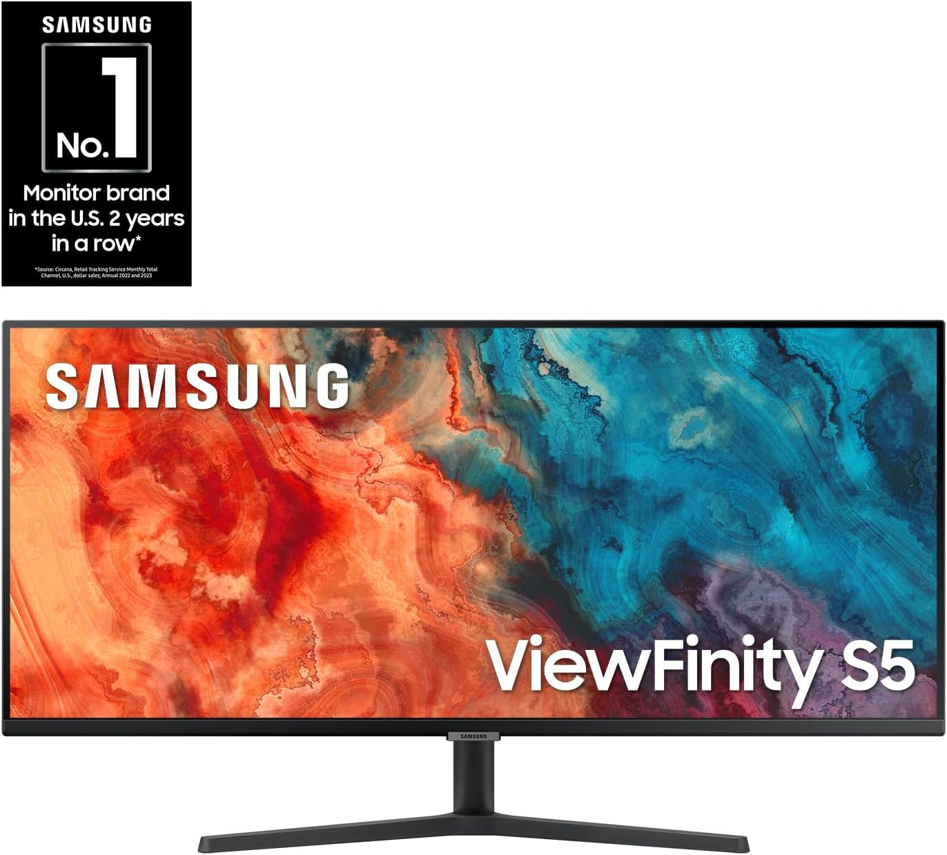 Samsung 34 ViewFinity S50GC Series Ultrawide QHD Monitor  100Hz  5ms  HDR10  AMD FreeSync  Ultrawide Screen  Eye Care  Thin Bezels  PIP  PBP  LS34C50DGANXZA  2023  Black