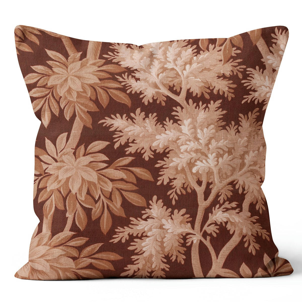 - Coussin vintage polyester beige 40x40cm