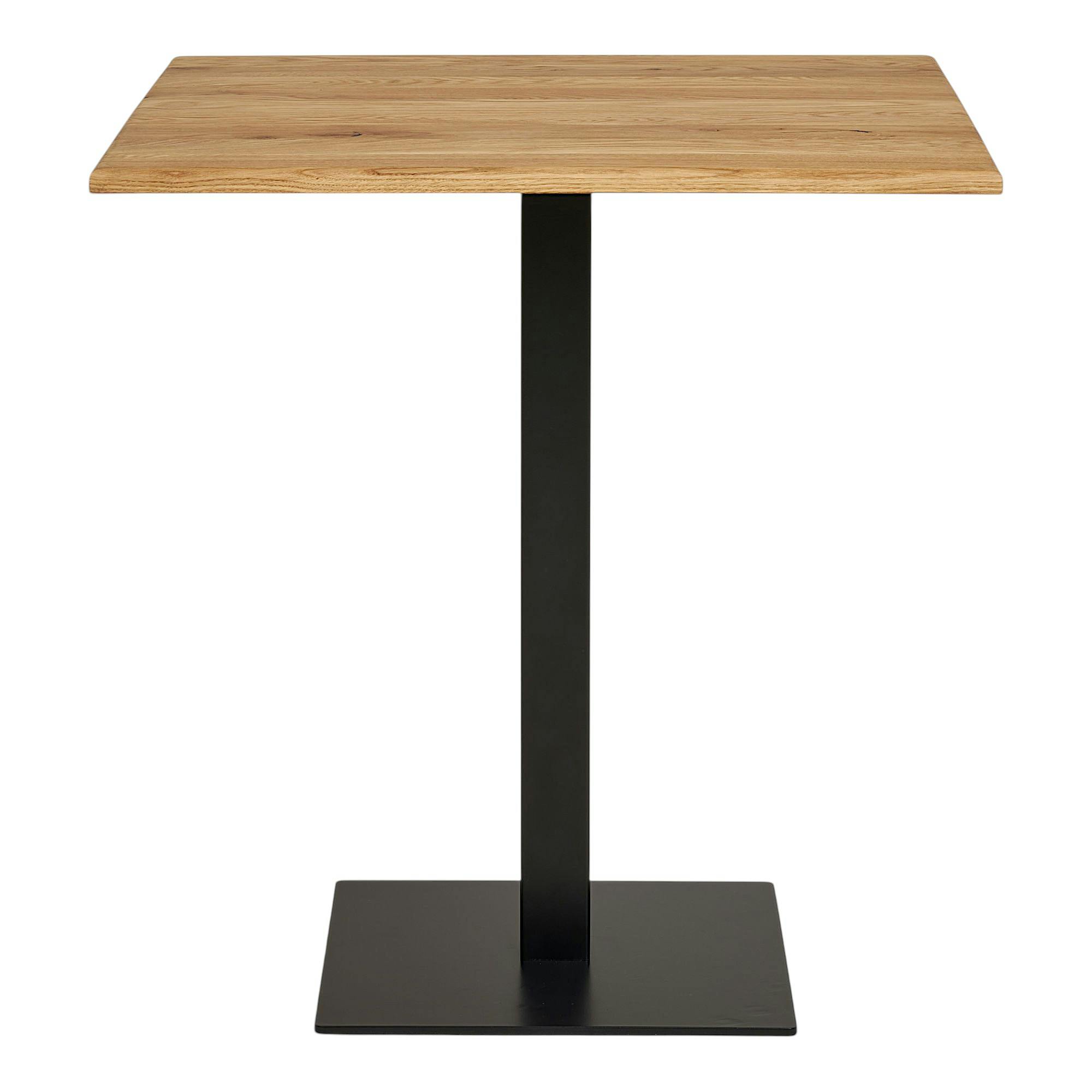Table bistrot carrée en chêne clair 70 cm VARDE