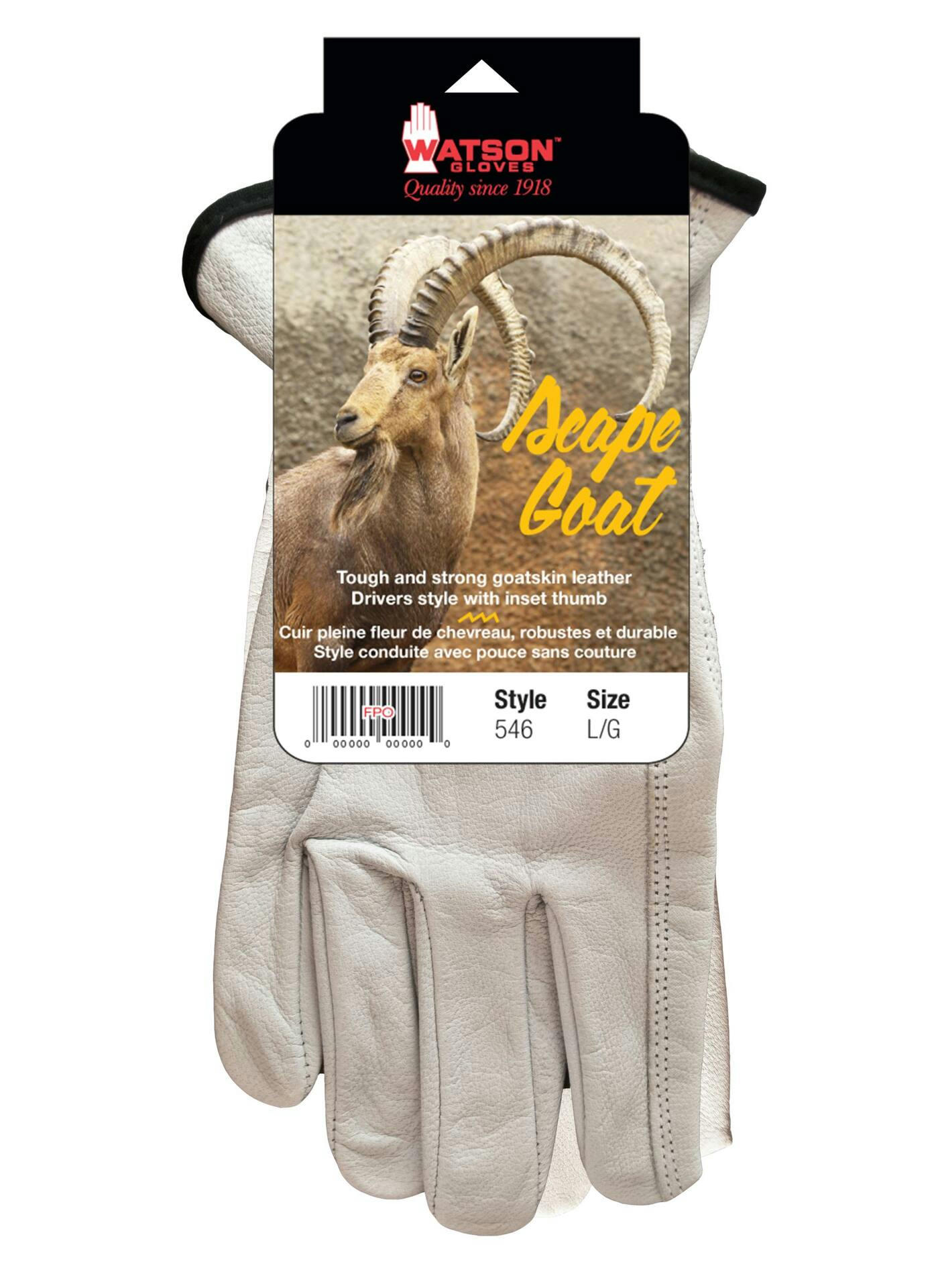 Watson Gloves  Scape Goat Goatskin Gloves, Small, Beige