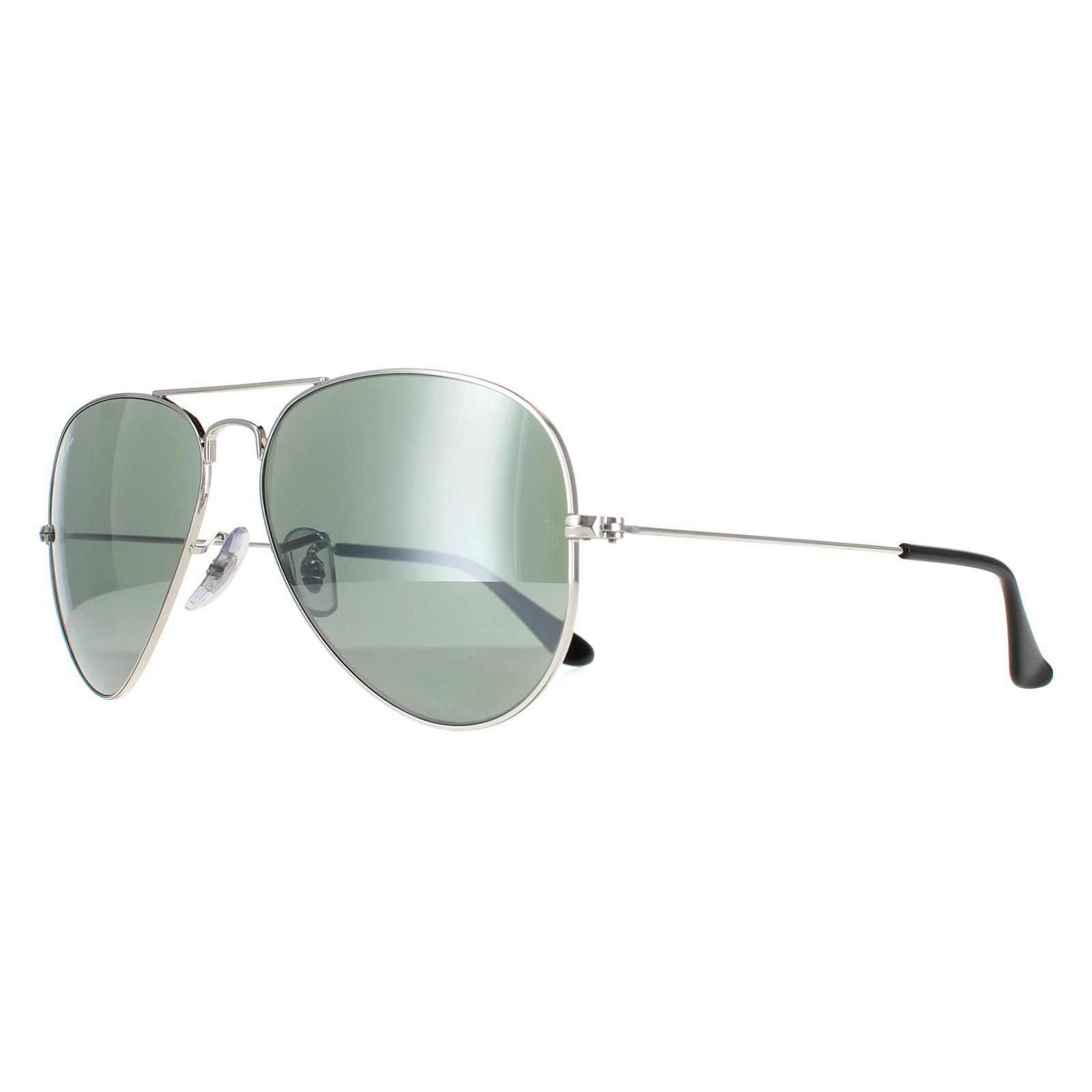 Ray-Ban Aviator Silver Grey Mirror Sunglasses