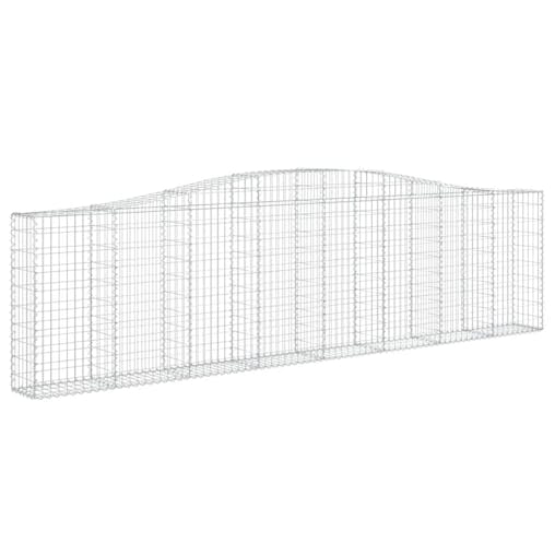 NNEVL Arched Gabion Basket 400x30x100/120 cm Galvanised Iron