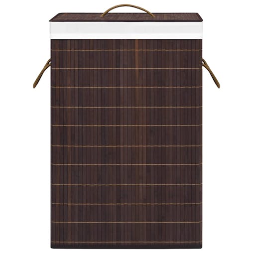 NNEVL Bamboo Laundry Basket Brown 72 L