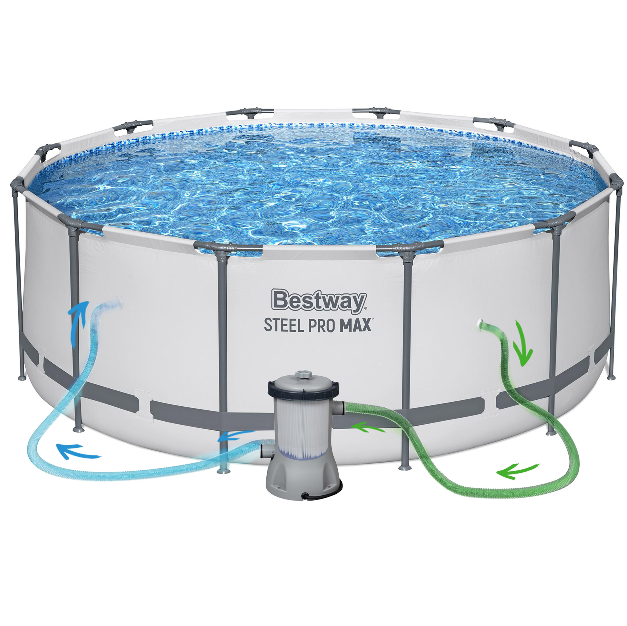 Basen ogrodowy stelażowy 366x122 Bestway 56420-M