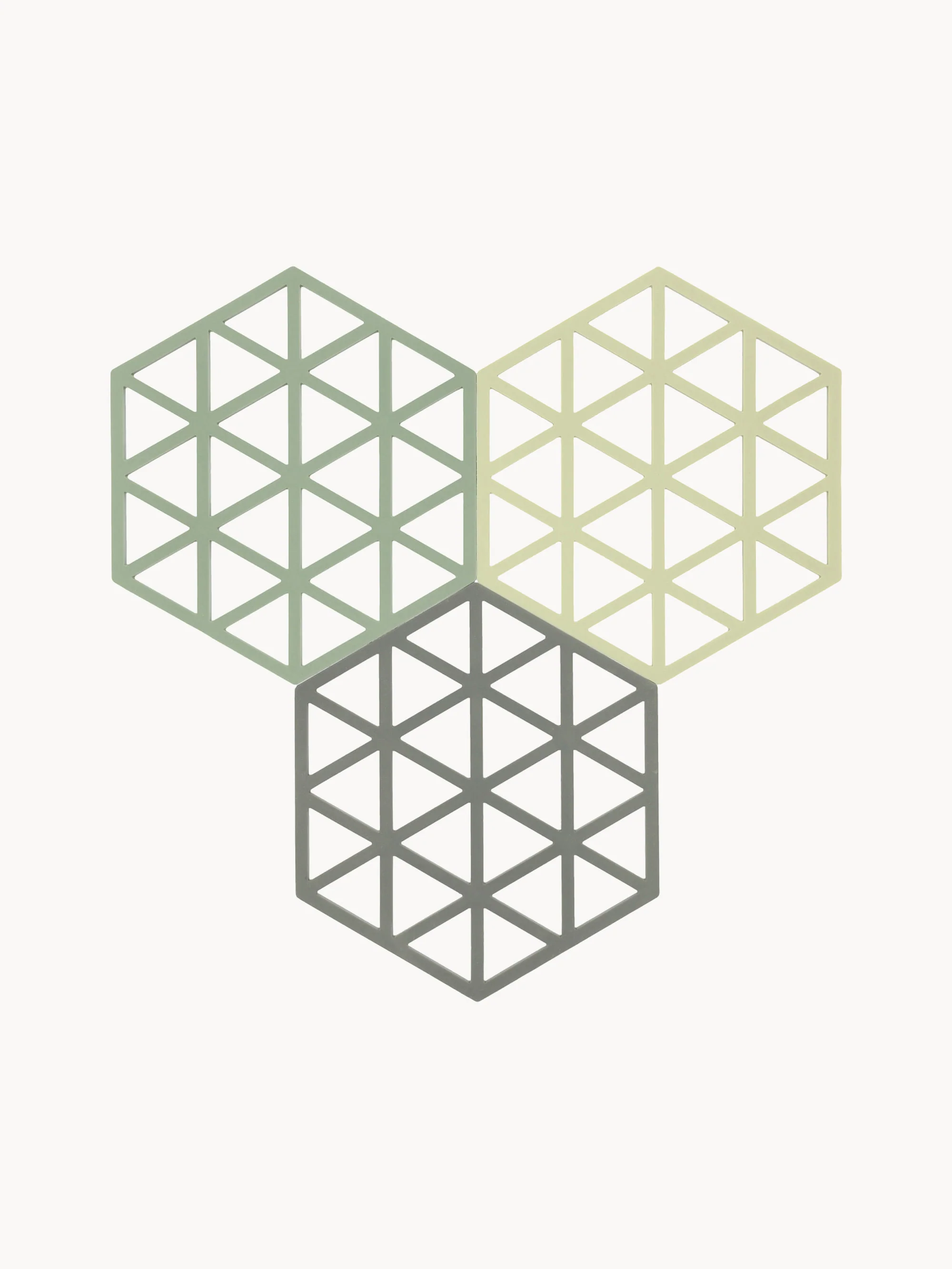 Silikon-Untersetzer Triangles, 3er-Set