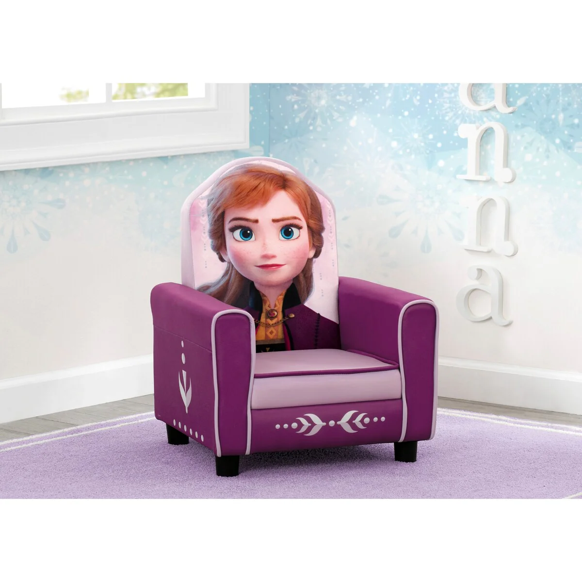 Disney Frozen II Anna Figural Upholstered Kids Chair by Delta Children