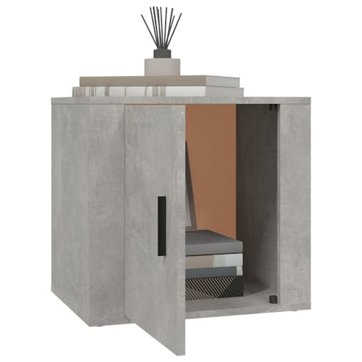 NNEVL Bedside Cabinet Concrete Grey 50x39x47 cm