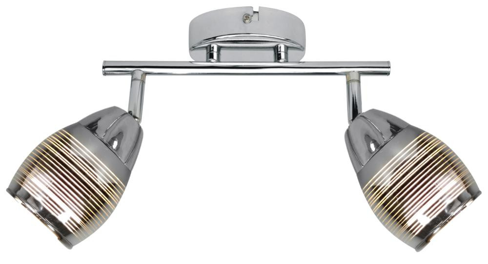 Lampa sufitowa chromowana MILTON2xE14x10W wym: 18x39x8 cm Candellux