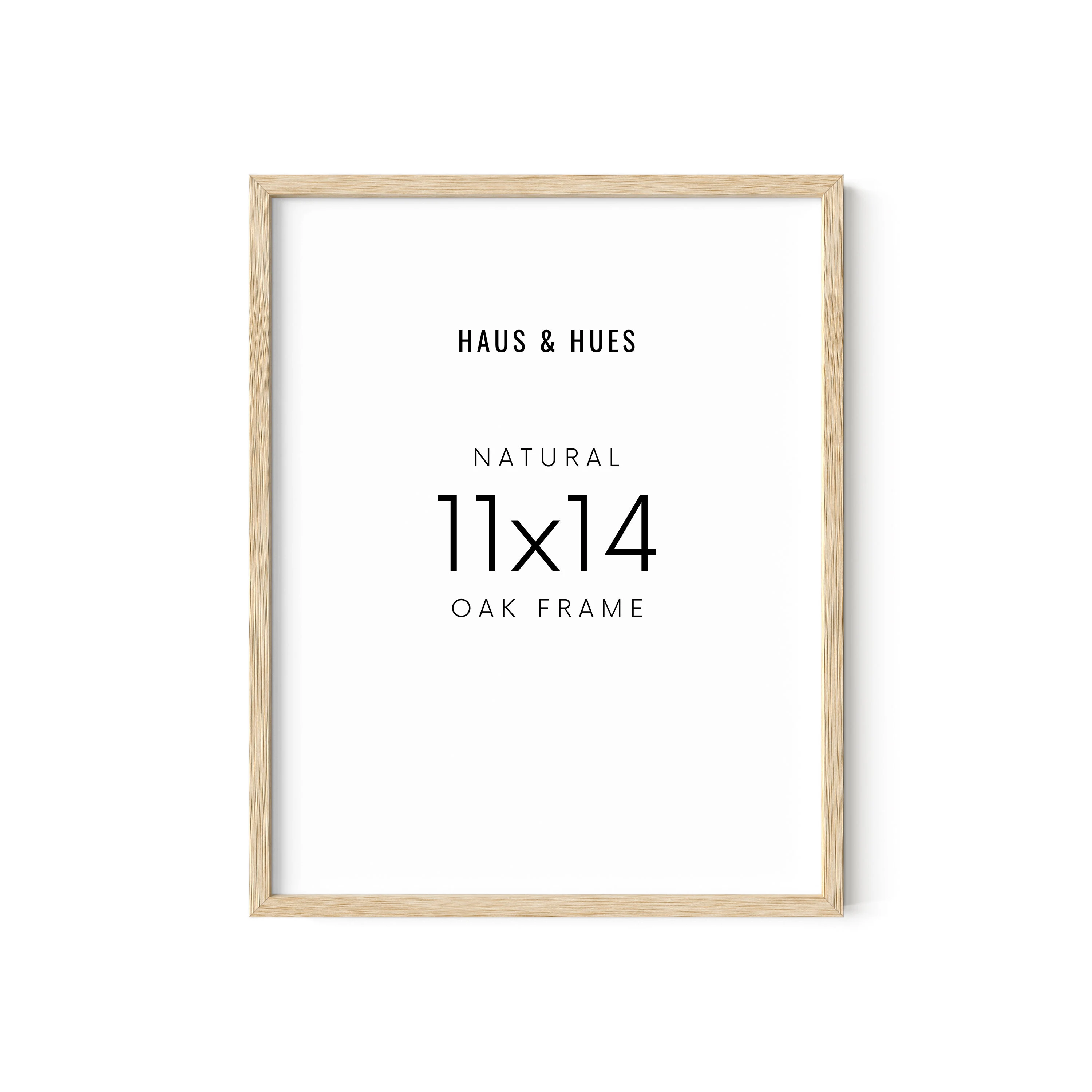 Oak Wood 11x14 Picture Frame - Haus and Hues Art Display