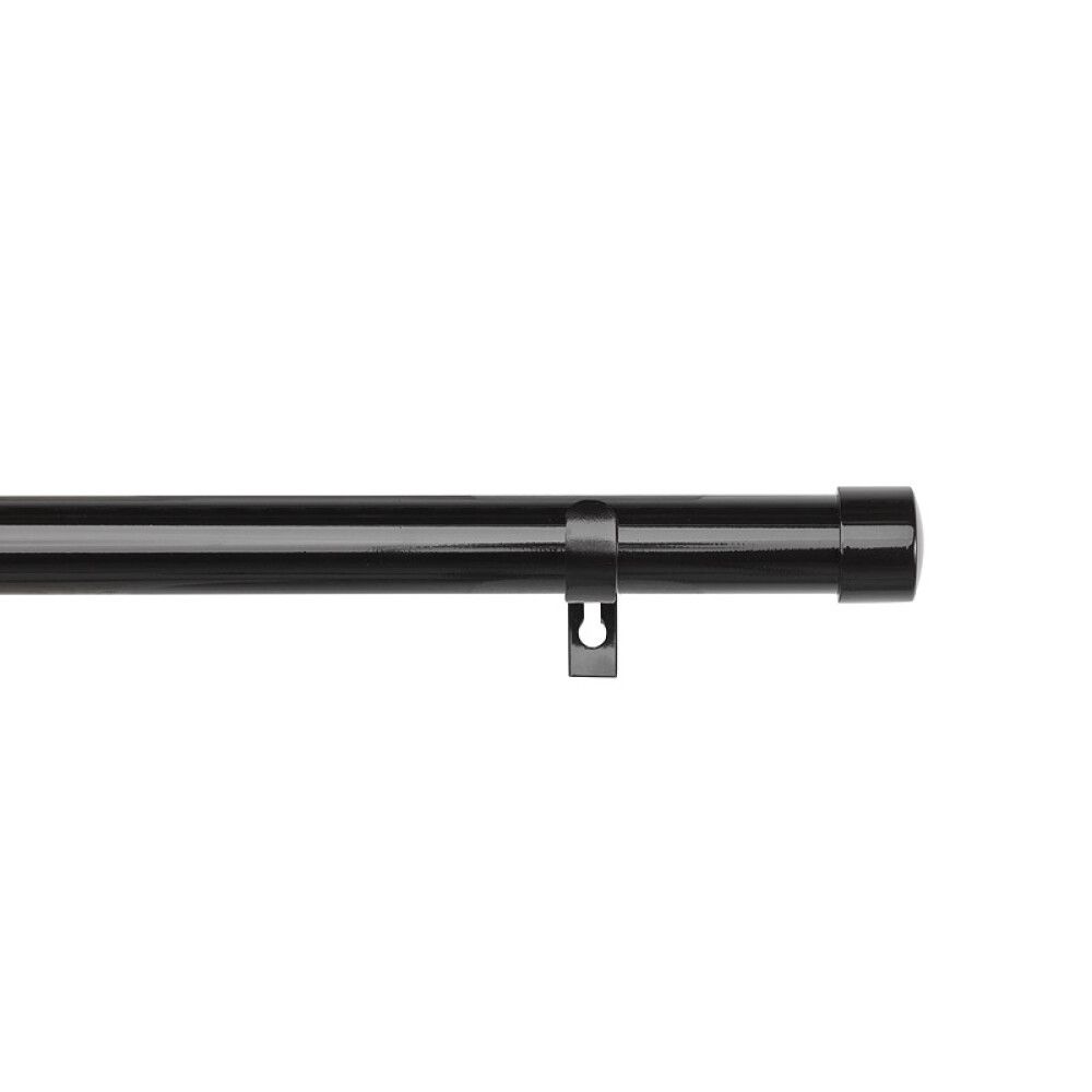 GARDINSTANG KIRSCH SCALA SETT 210-380CM Ø28MM SVART