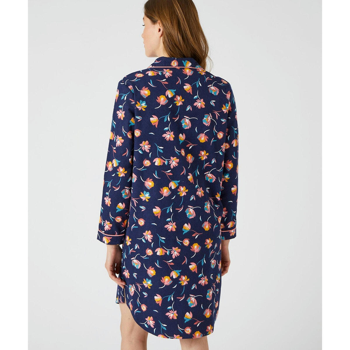 Liquette flanelle en coton manches longues