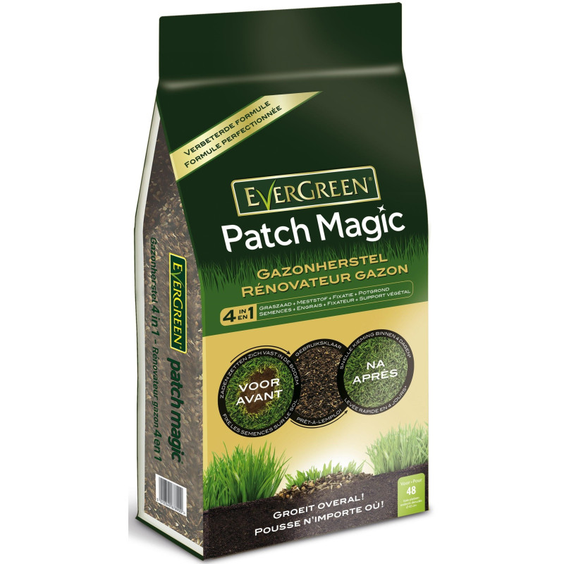 Rénovateur de gazon Patch Magic 4-en-1 3,6 kg EVERGREEN