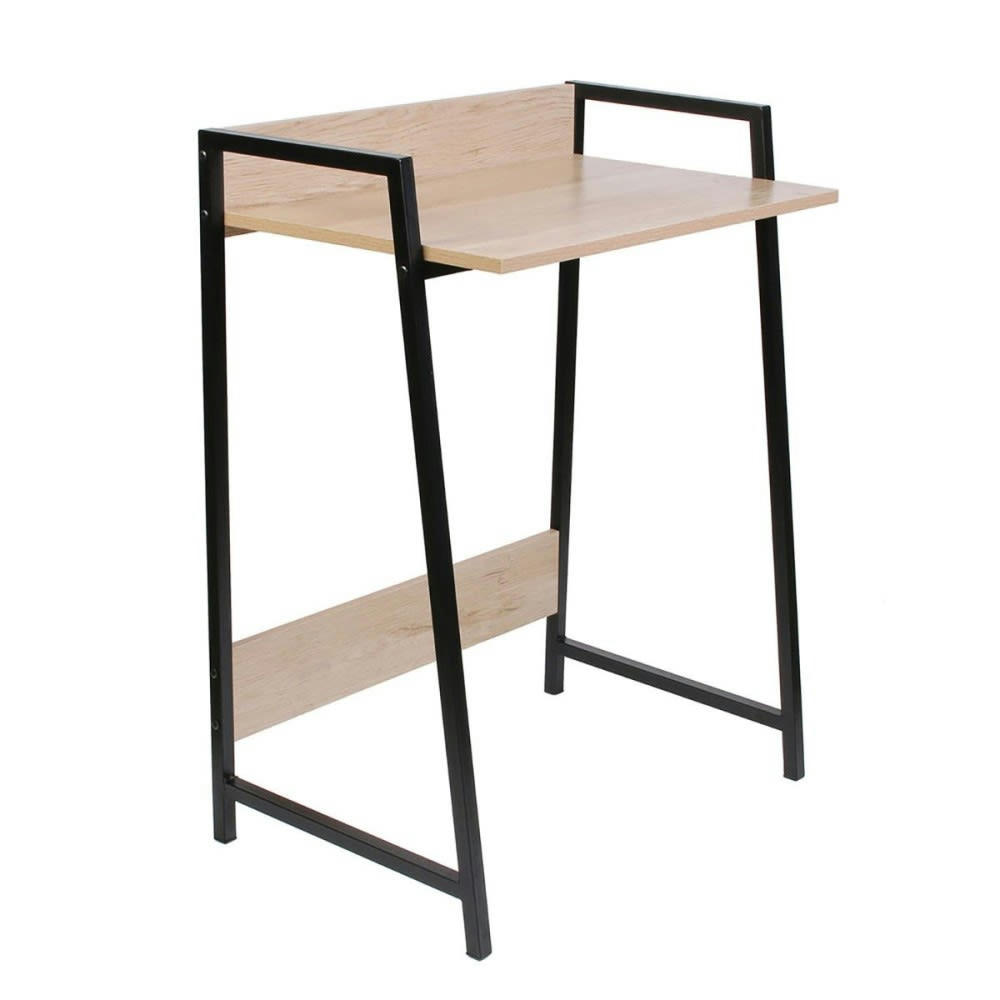 GEMINI - Bureau bois et métal noir