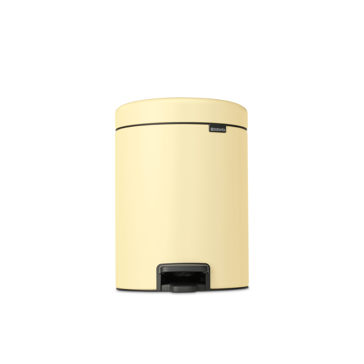 Brabantia NewIcon Pedaalemmer, 5 liter, kunststof binnenemmer - Mellow Yellow