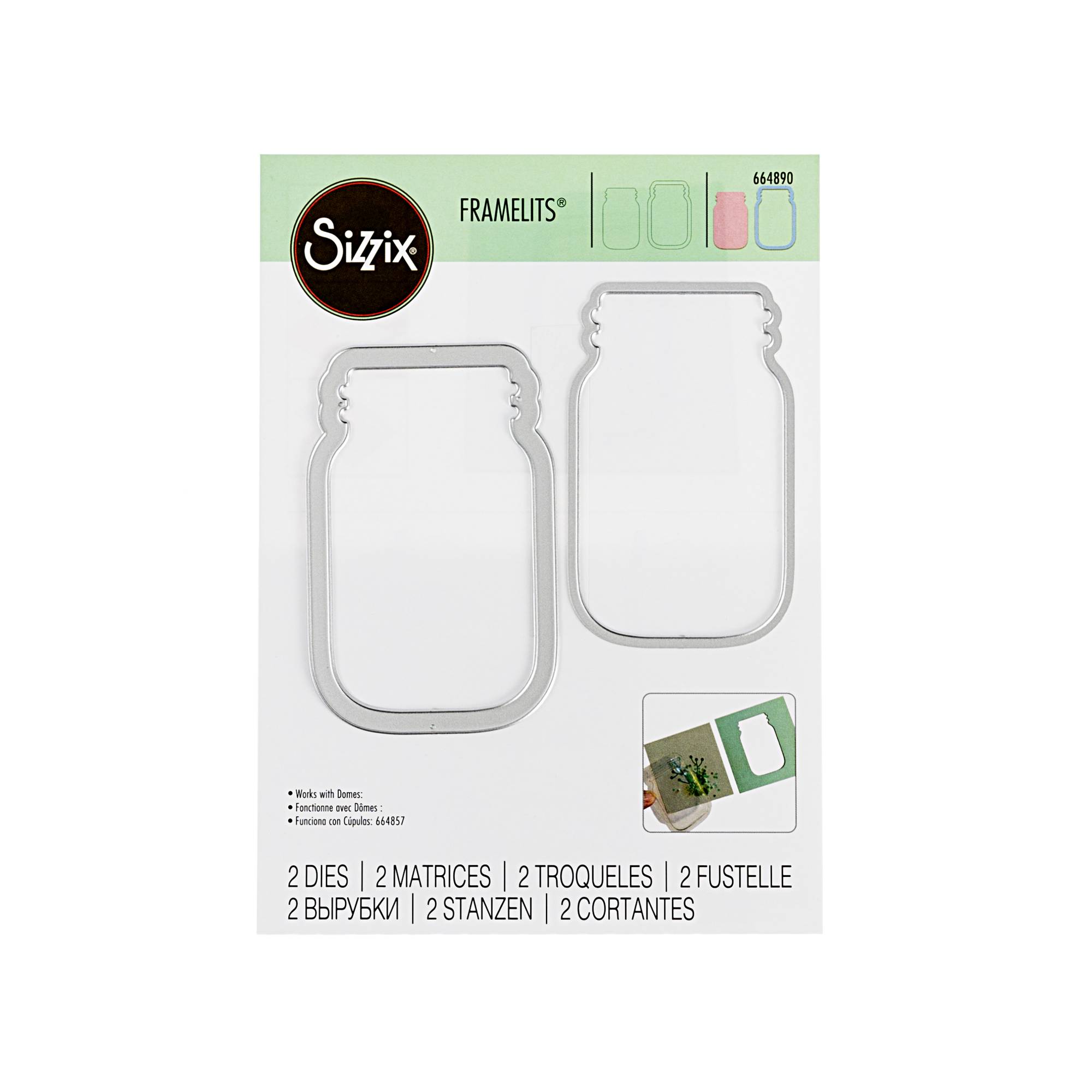 Sizzix Framelits Jar Dies 2 Pieces