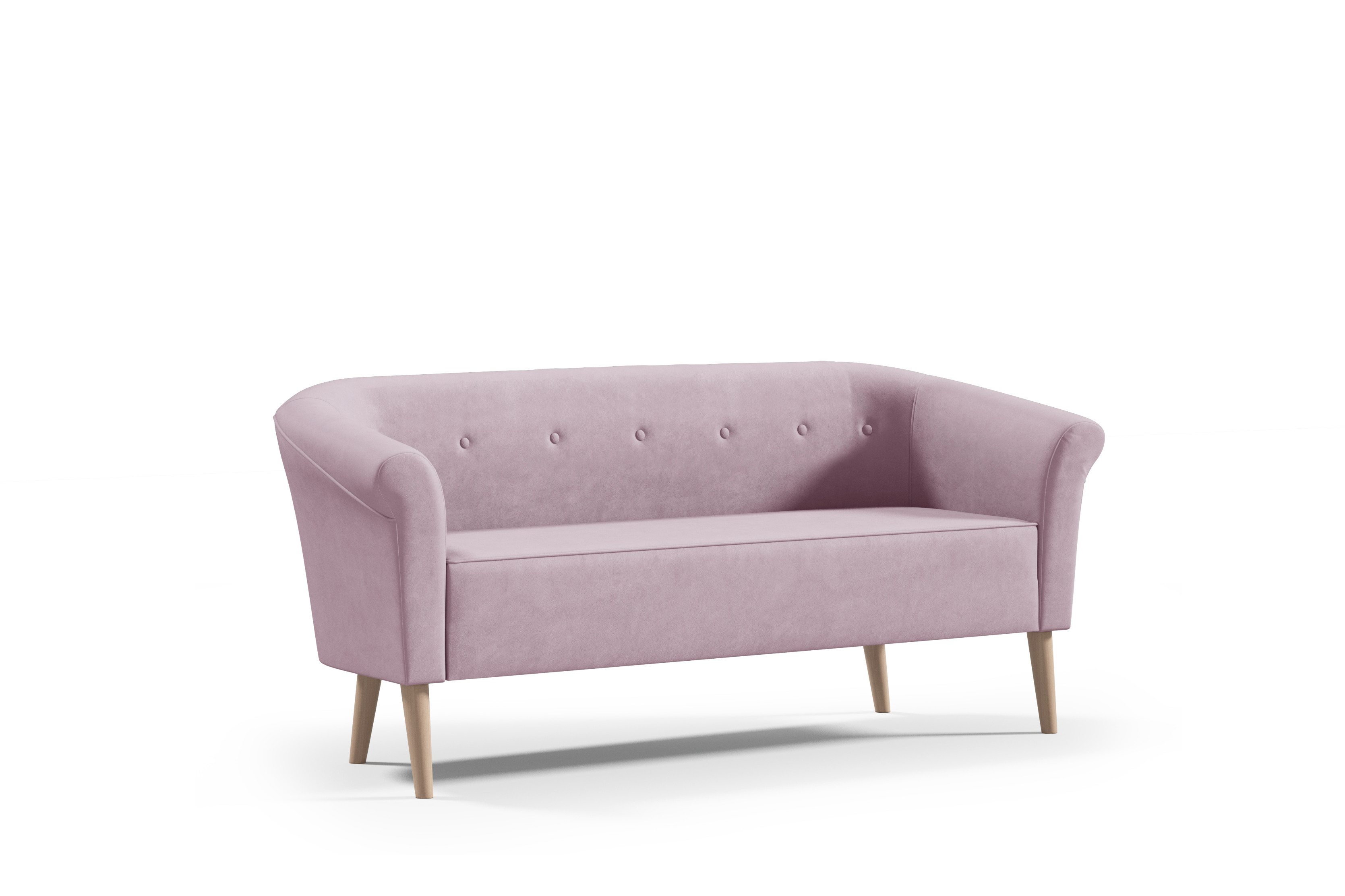 Sofa ESPEROz guzikami styl skandynawski 3 osobowa welur riviera 62
