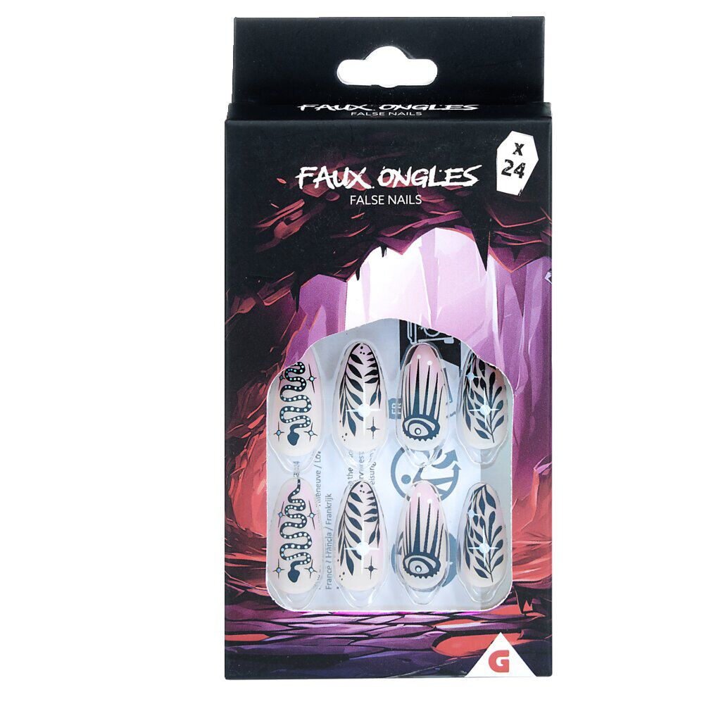 Faux ongles Halloween 24 pièces