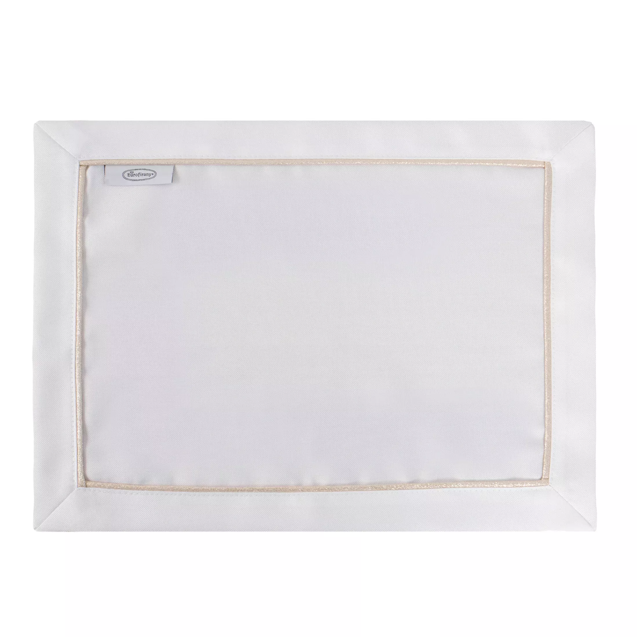 Komplet podkładek 4szt białych 30x40 cm MADELE ze złotą lamówką