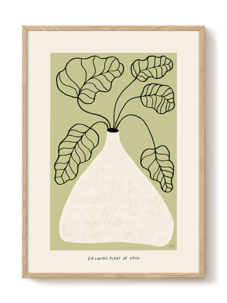 Madelen - Growing plant in vase - PSTR studio Kunst Poster